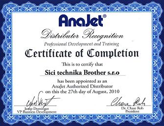 certifikt Anajet